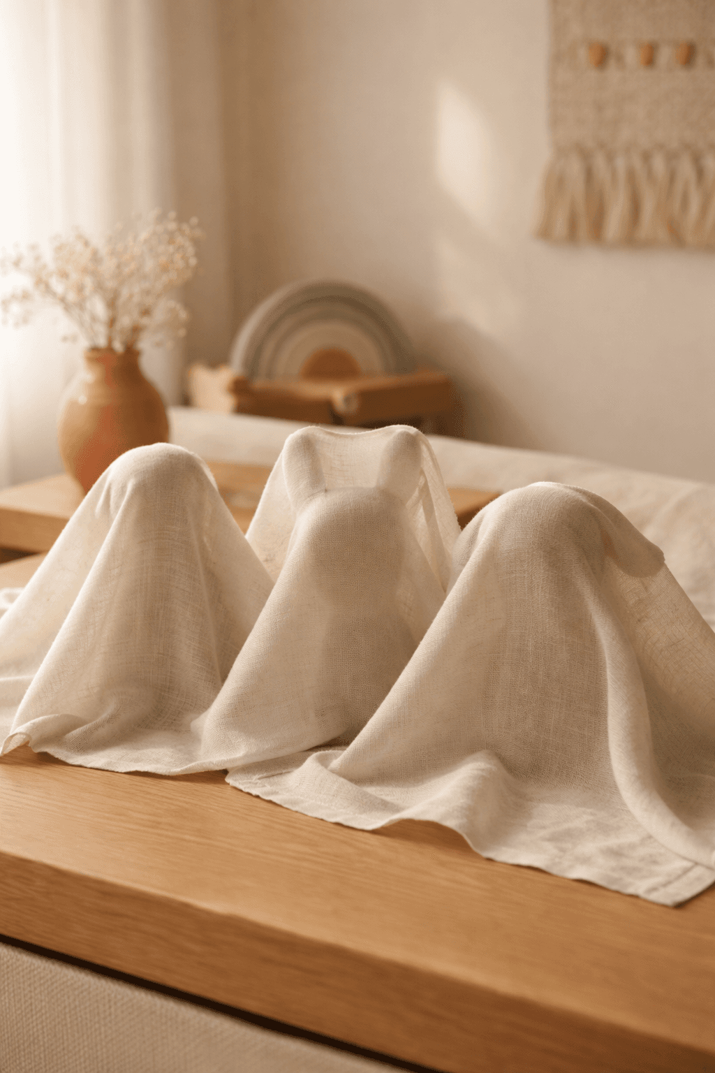 Tre kommende kosedyr antydet under mykt lintøy